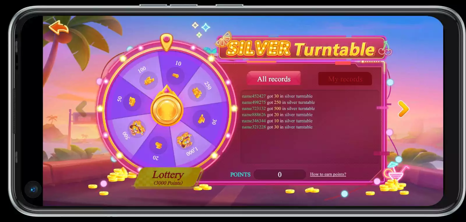 PK68 Game Silver Turntable Interface