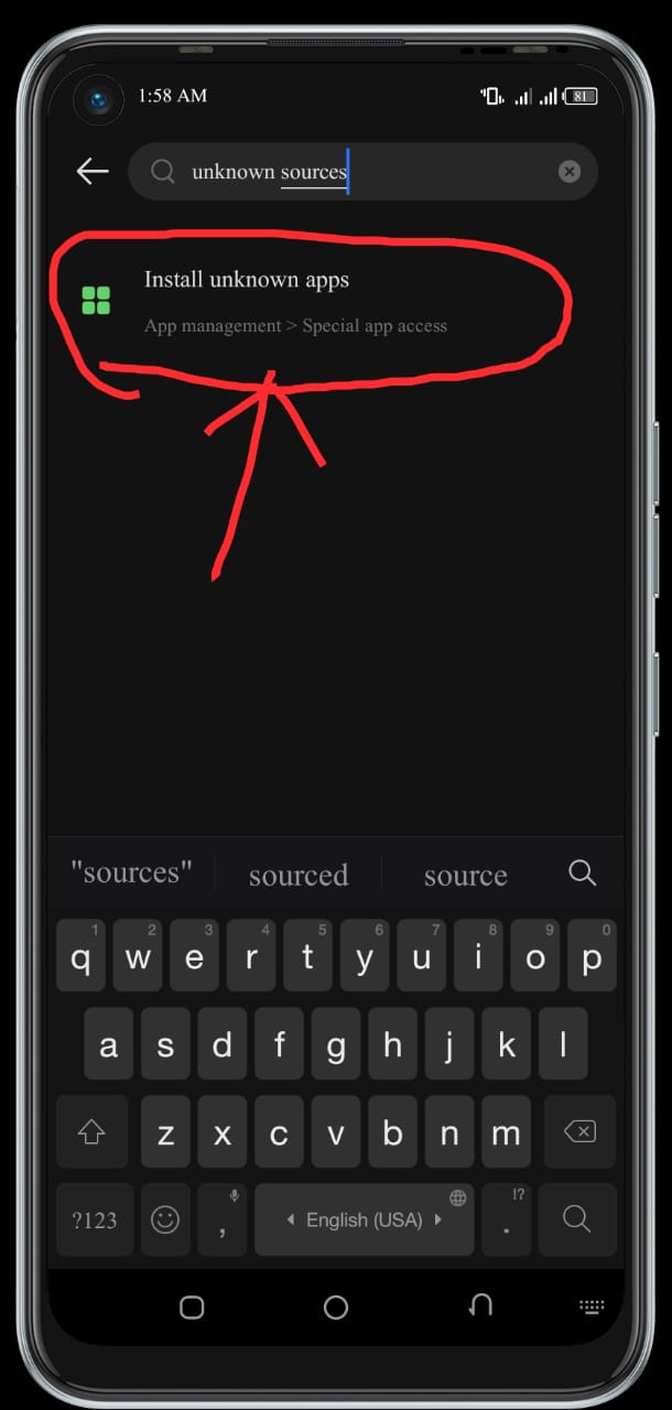 How to enable installation from unknown sources
