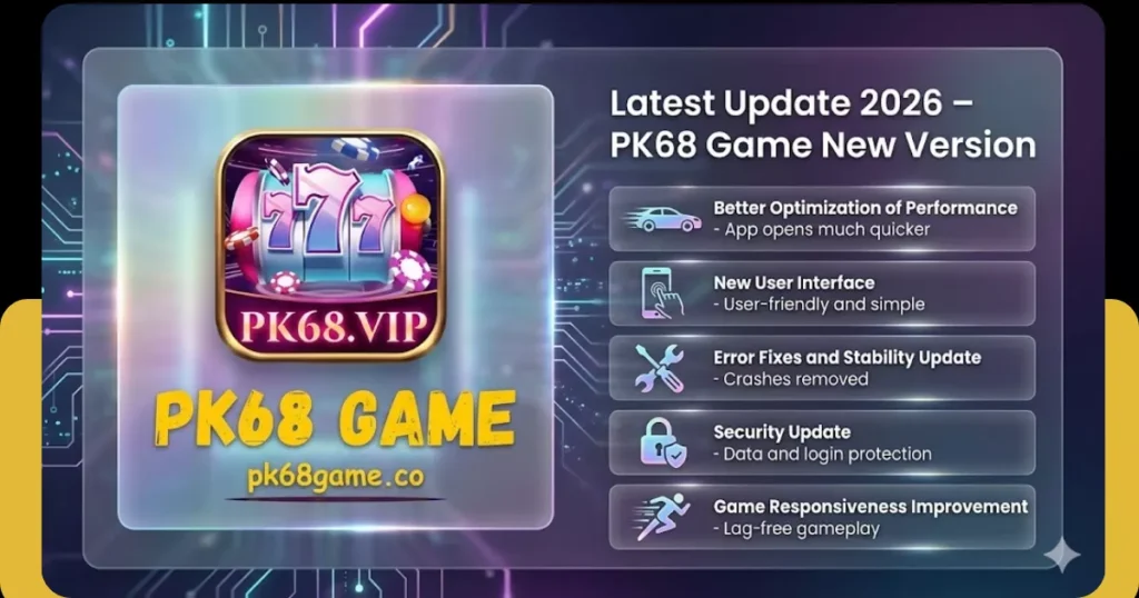PK68 Game Latest Update 2026 in Pakistan